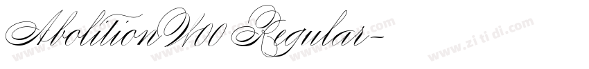 AbolitionW00 Regular字体转换